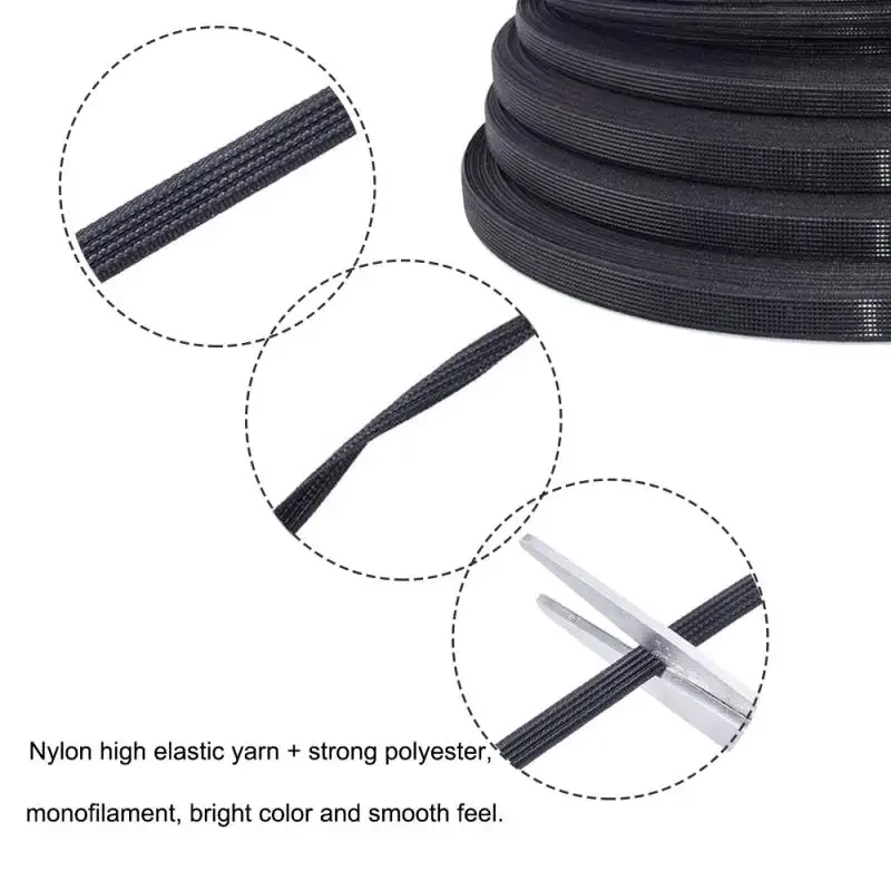 6mm 8mm 10mm 12mm 15mm 5meter Polyester Fisch Boning Korsett Für Bhs Diy Hochzeit kleid Machen Nähen Zubehör Hause Liefert – Detail 2