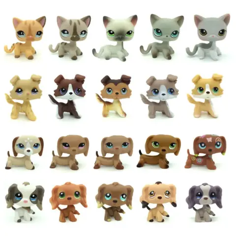 Lps Toy Cat dog Shop Presenta giocattoli originali per negozi di animali collie dogs ragazze regali di compleanno vecchi figure di animali originali