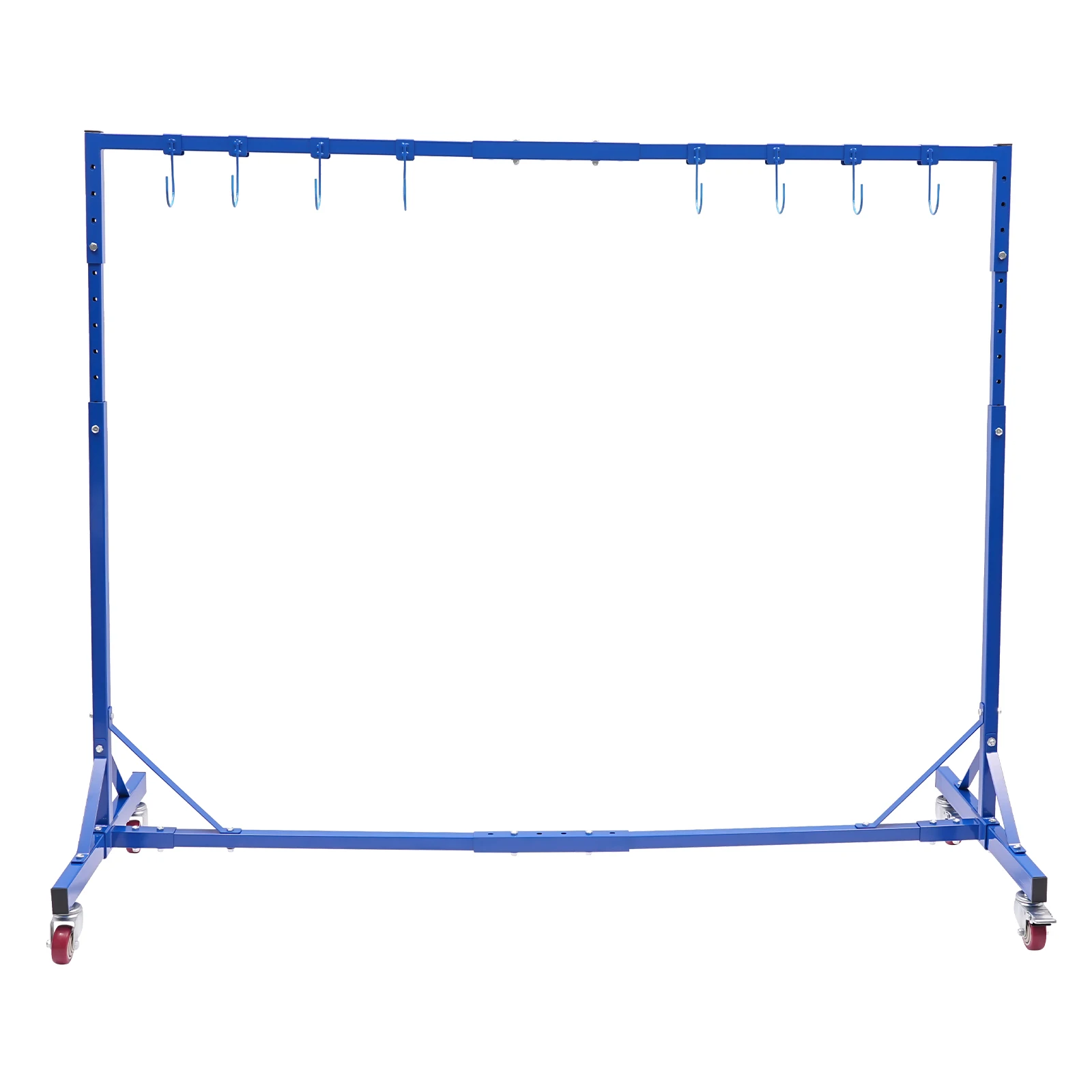 Automotive Adjustable Painting Hanger Rack Painting Stand With 8 Hooks Adjustable Height 5-7ft For Hang the Hood Doors Fenders