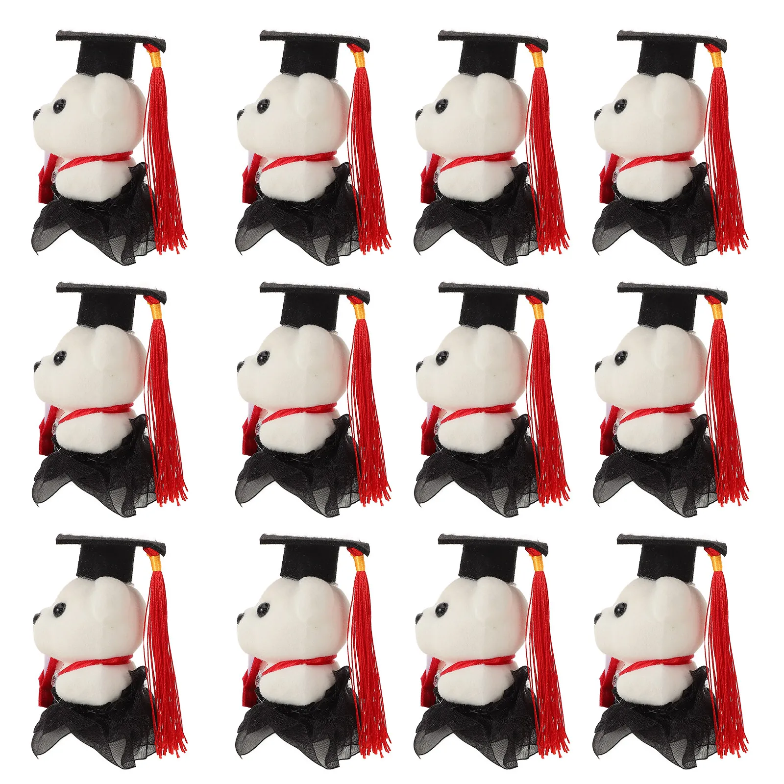 

20Pcs Graduation Bear Decoration Soft Stuffed Bear for Party Table Bouquet Accessories Cute Gift for Graduate Celebration