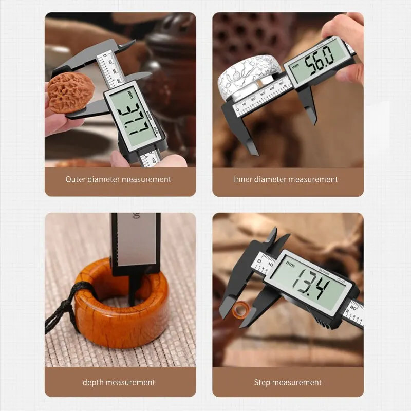 150mm 0.1mm Digital Caliper 6 Inch Electronic Vernier Caliper Measuring Tool Calliper Micrometer Digital Ruler