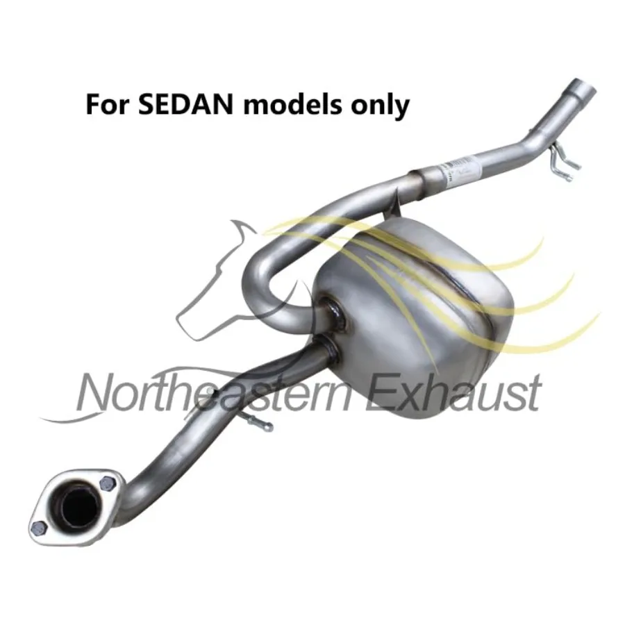 طقم نظام عادم كاتم صوت الأنابيب المتوسطة من الفولاذ المقاوم للصدأ متوافق مع تويوتا يارس 20072012 1.5L مع حشية مجانية