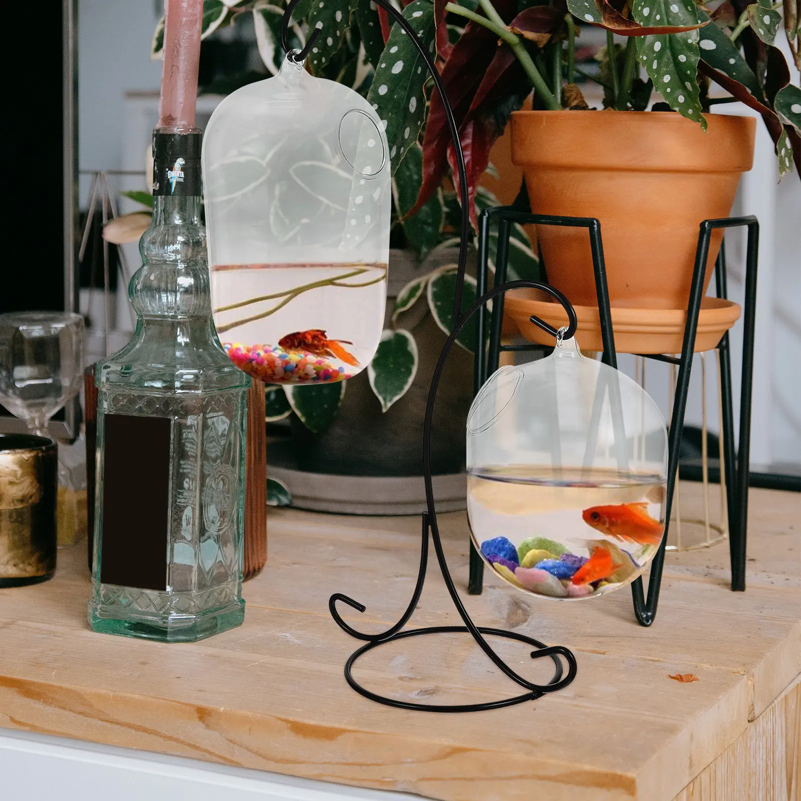 

Набор из 1 шт. Настольный стеклянный аквариум-чаша для водных растений, суккулентов, гидропоники, декора для дома, офиса, свадебный подарок