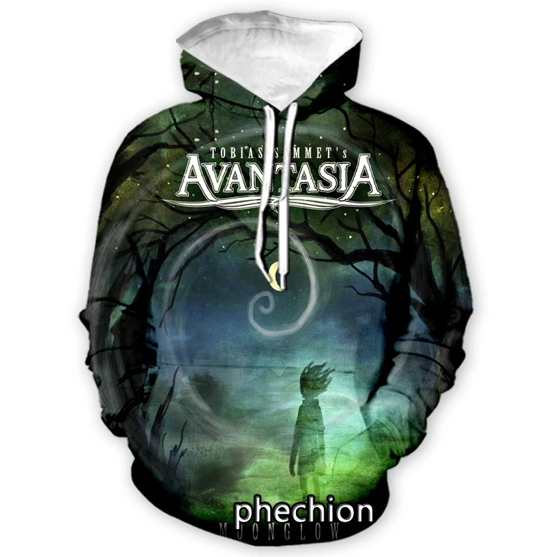 

phechion New Fashion Men/Women Avantasia 3D Print Casual Sweatshirt Hoodies Streetwear Men Loose Sport Hoodies H78