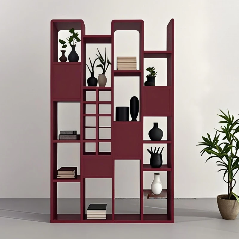 Italian minimalist living room shelves, decorative cabinets, partition cabinets