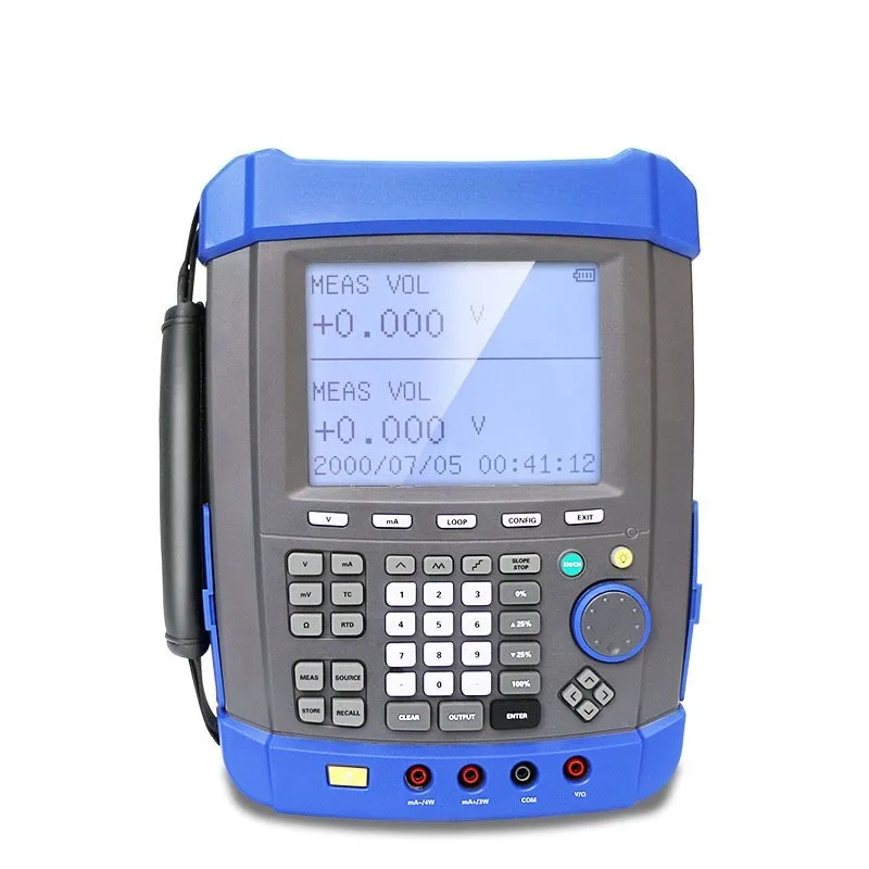 Multifunctional process calibrator High-precision 5-bit and a half measurement simulation Multiple galvanic resistances