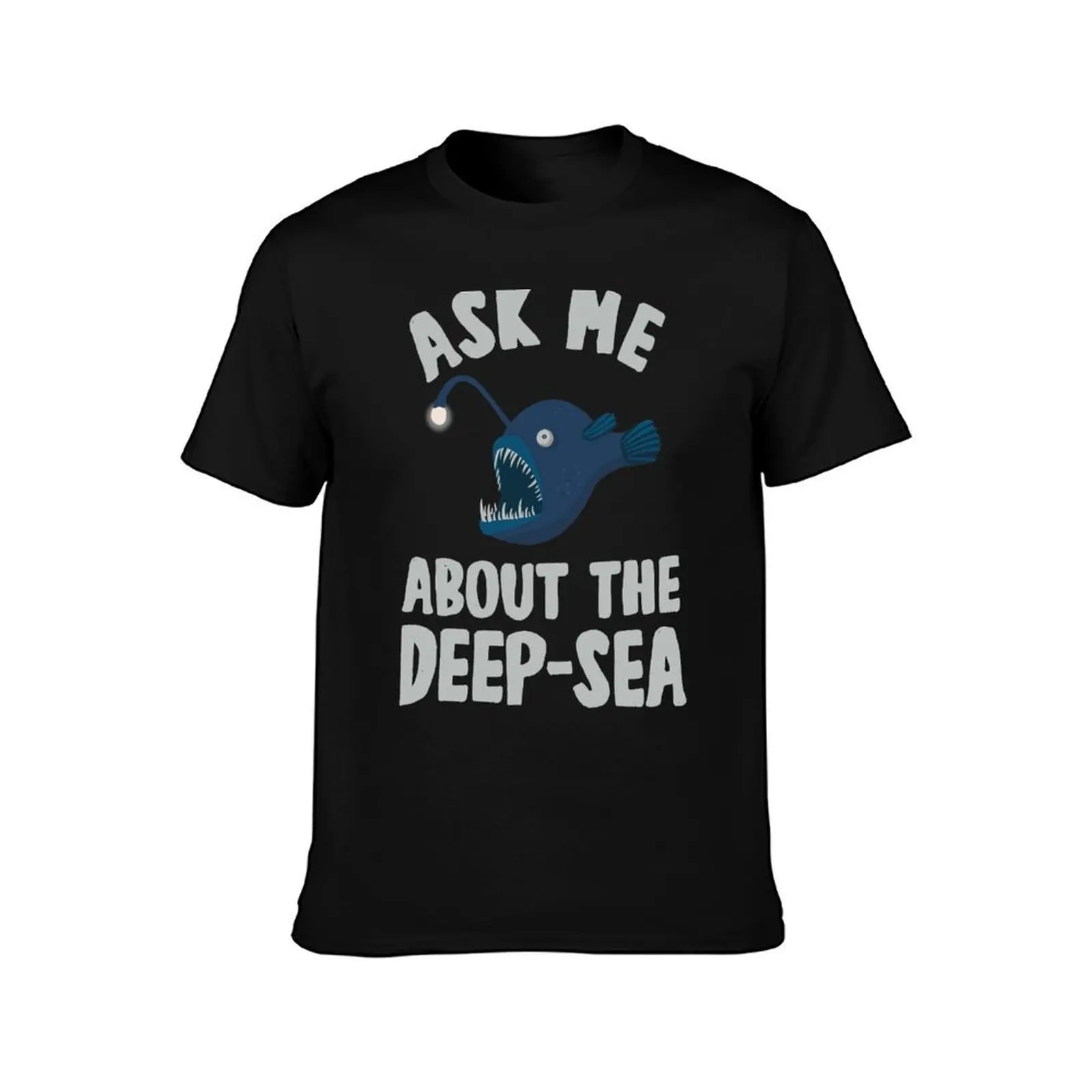 Ask Me About The Deep Sea Marine Biologists Gift T-Shirt, Summer Casual Cotton Tee, Oversized Streetwear Tops, Unisex Men Women