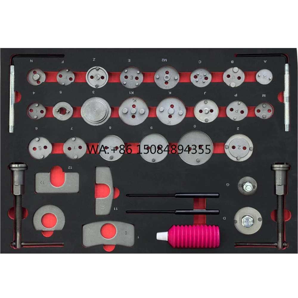 36-Piece Iron Tool Set Car Repair Durable Brake Gauge High Quality Left Right Handle Piston Pusher Hand Operated OEM Supported