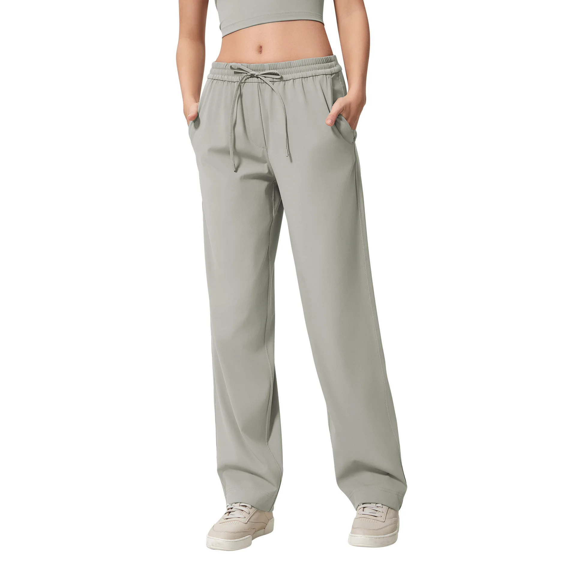 

Mermaid Curve Spring and Summer Sports Casual Pants Women's Loose All-match Straight Pants Naked Breathable Fitness Yoga Pants