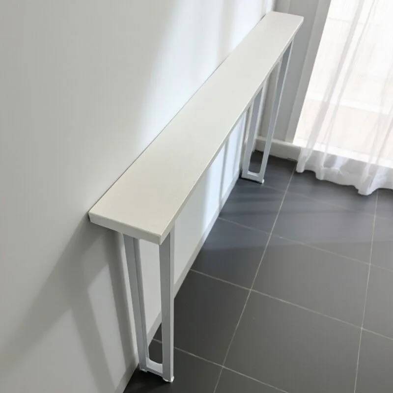 Solid Wood Behind Sofa Storage Shelf Ultra Narrow 8cm White Wall Gap Storage Floor Standing Long Bedside Rack Living Room Modern