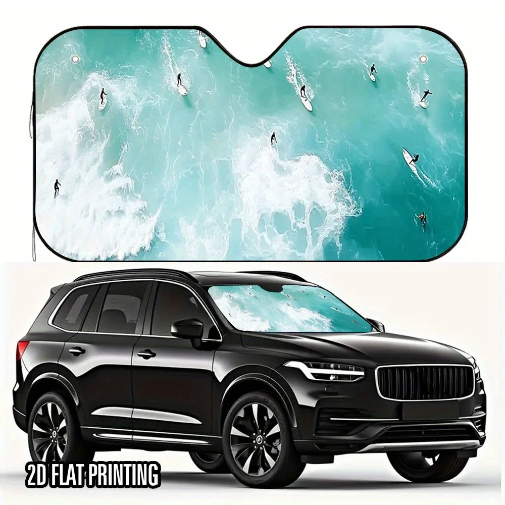 

Одноцветный плоский солнцезащитный козырек в стиле двухмерного дизайна для карнавальной вечеринки на тему серфинга — складной, модный и привлекательный.