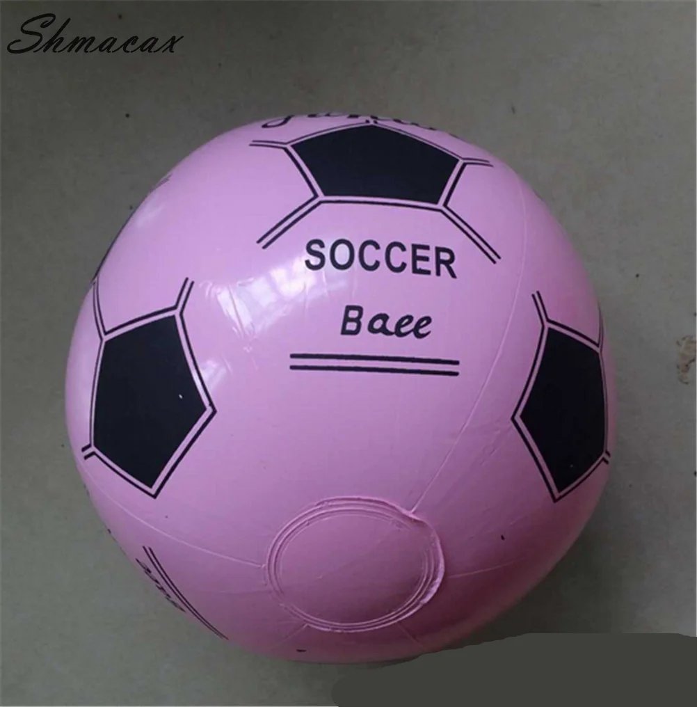 Novidade Inflável Blow Up Soccer Ball para Crianças, Futebol, Praia, Brinquedo ao ar livre, 38cm