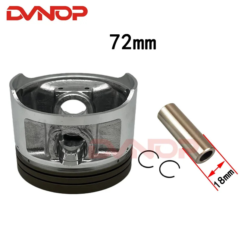 Engine Spare Parts Motorcycle Piston Ring Kit Water cooling 72mm pin 18mm For Loncin TD260 TT250 TD 250cc
