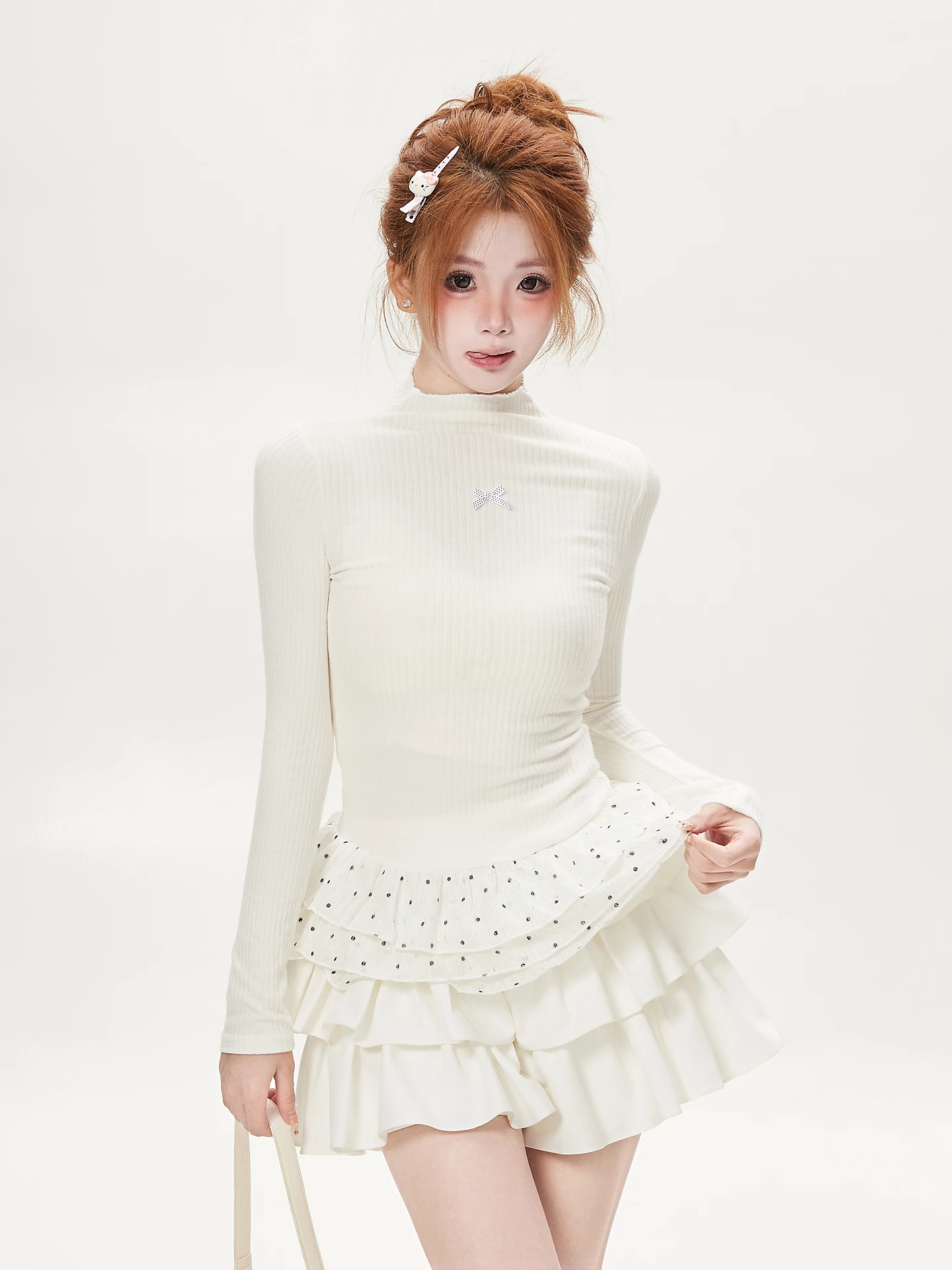 ant-ballet-long-sleeve-t-shirt-women's-slim-fit-design-top-small-size-autumn-fashion-casual-style-universal-body-creative-pat