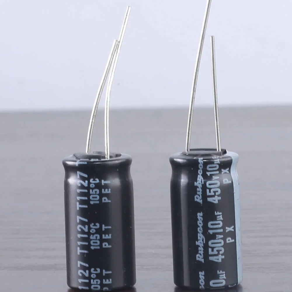 10pcs RUBYCON PX 10mfd 450v 10uf 10x20mm electrolytic Capacitor 105℃