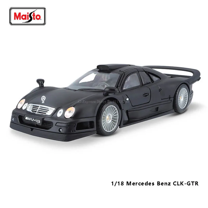 Maisto Mercedes Benz CLK-GTR Классическая литая под давлением модель автомобиля в масштабе 1:18 Металлическая коллекционная и...