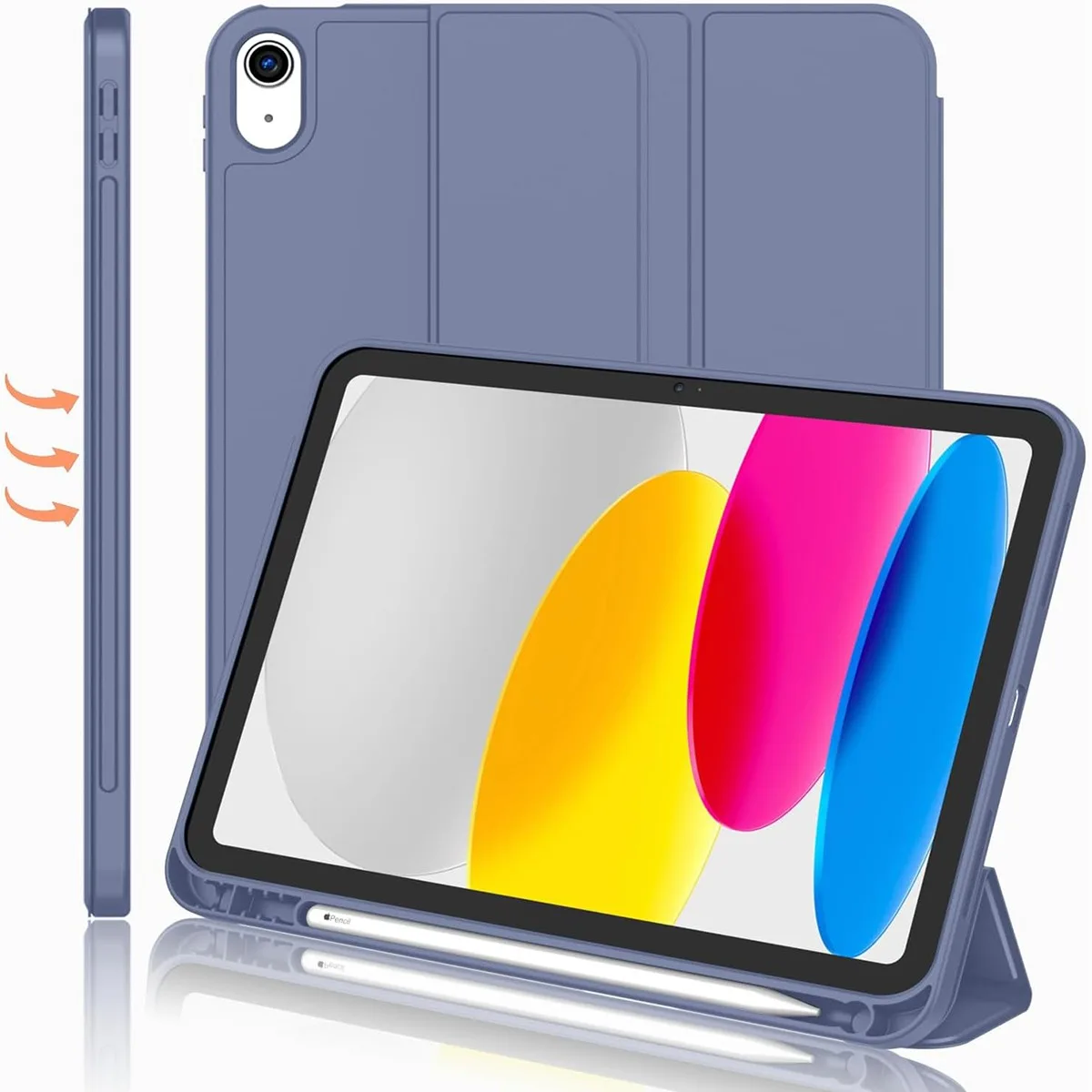 Con portalápices Funda para IPad 7th 8th 9th Gen 10,2 IPad Air 5th 4th 10th Gen 10,9 IPad Air1 2 5th 6th 9,7 Funda magnética para tableta