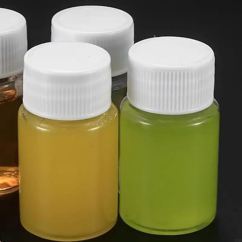 57BE 15ML زجاجات شفافة زجاجات قابلة لإعادة الاستخدام من البلاستيك الفارغة للسفر أو الاستخدام اليومي