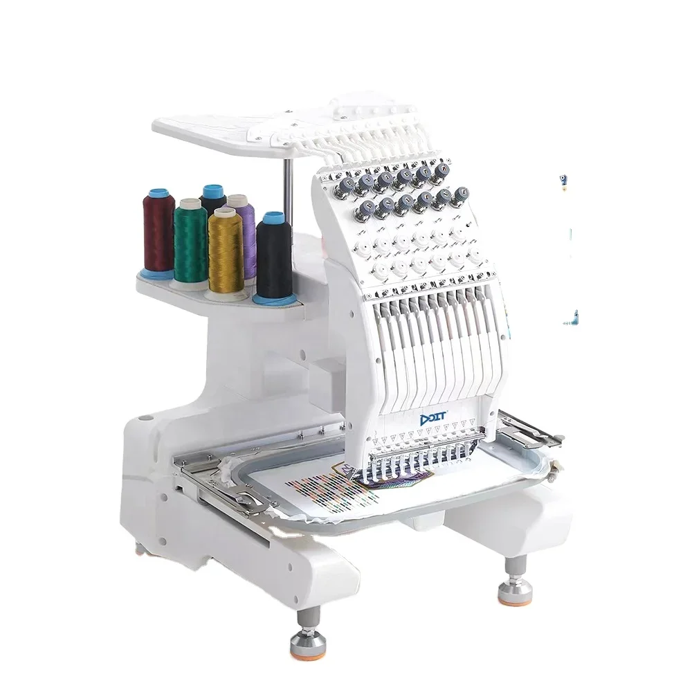 DT-MINI1201 Single Head 12 Needles Computerized Embroidery Mini Sewing Machine Household Price