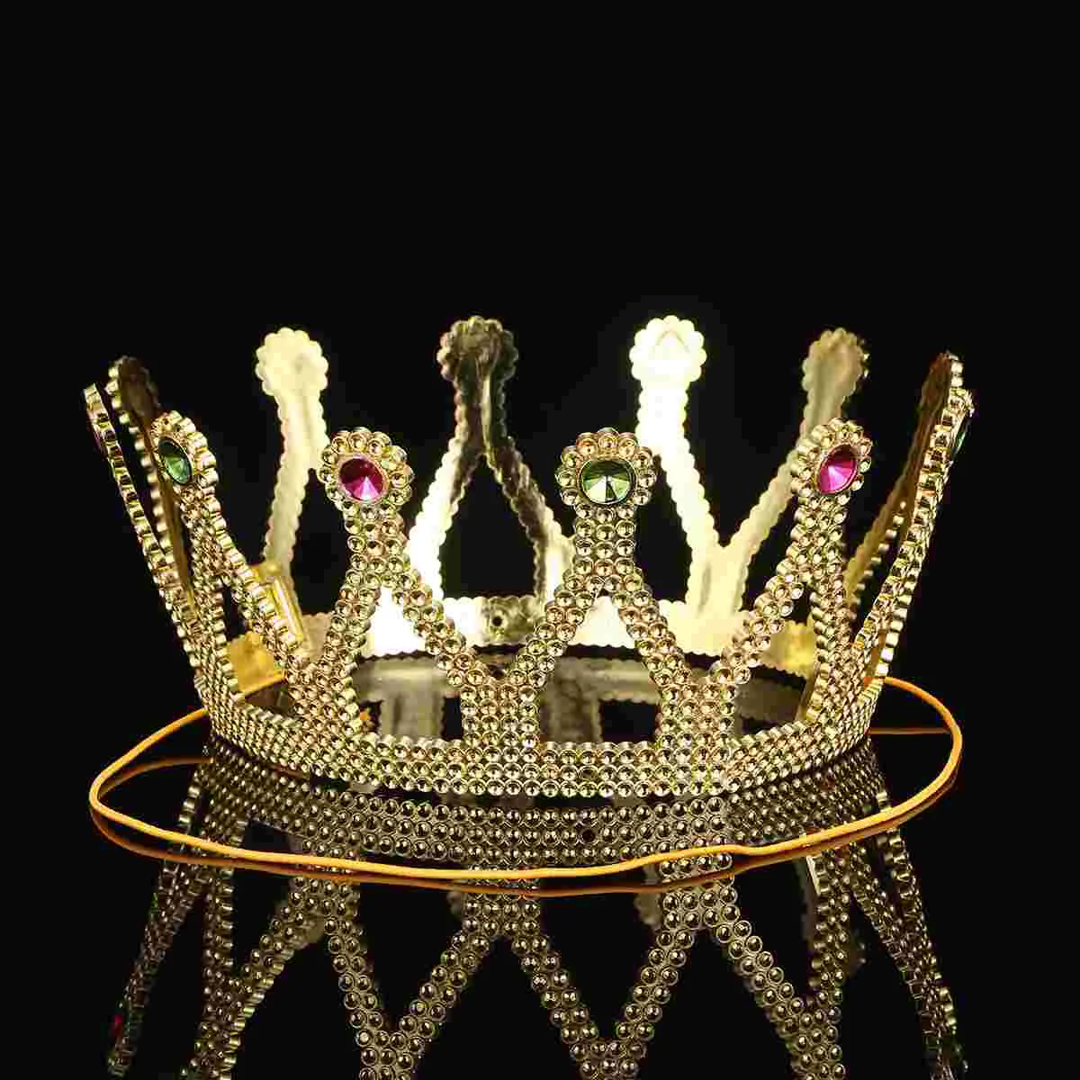 

Halloween Party Queen Crown Plastic King Medieval Crown Exquisite Charming Crown Theater Banquet Prop Birthd