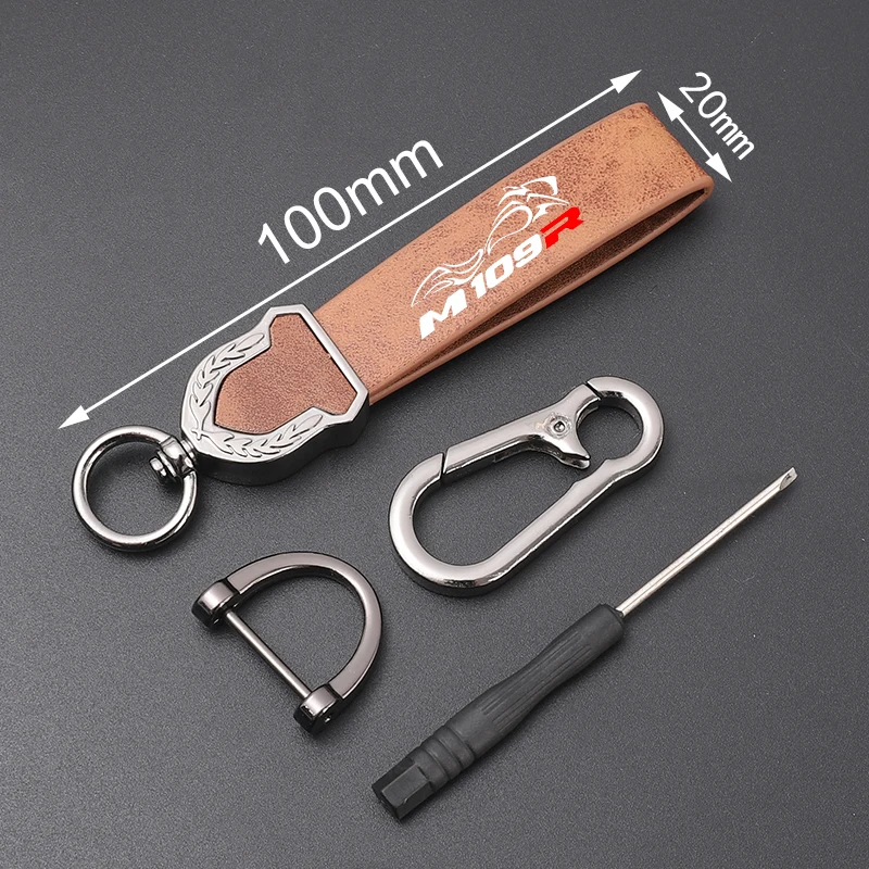 High-grade leather, ultra-clear printing, high-grade key chain keychain for SUZUKI M109R motorbike accessories