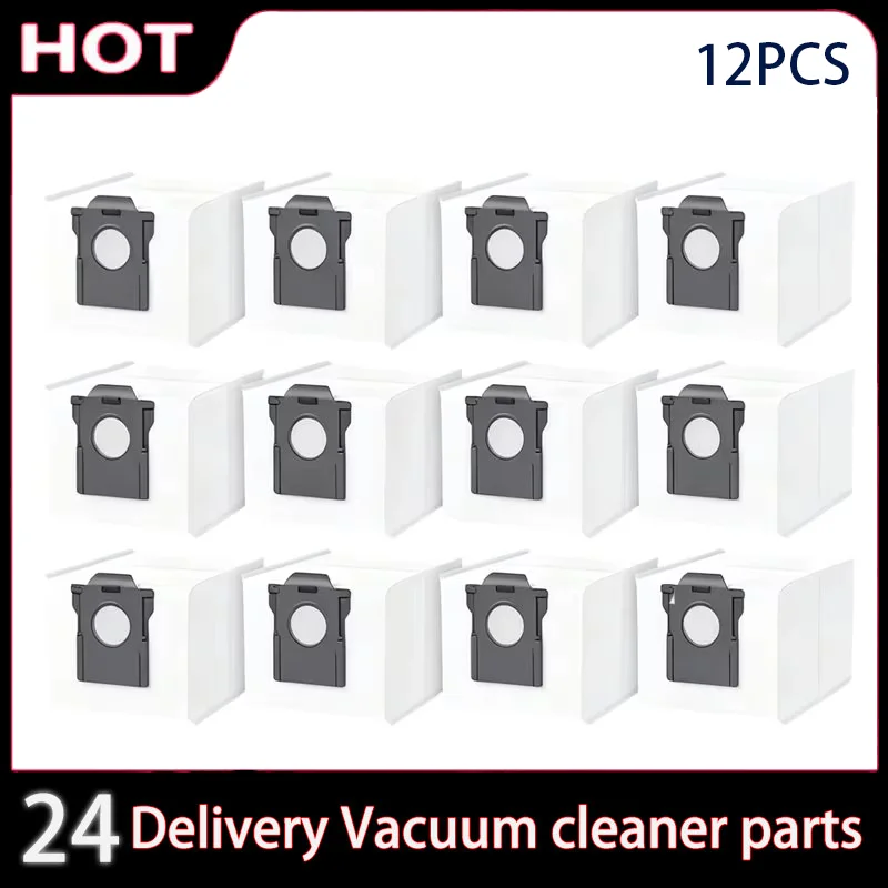 12 Pcs Dust Bags For Dreame X50s Pro Master / Matrix 10/Matrix 10 Ultra Sweeper Accessories
