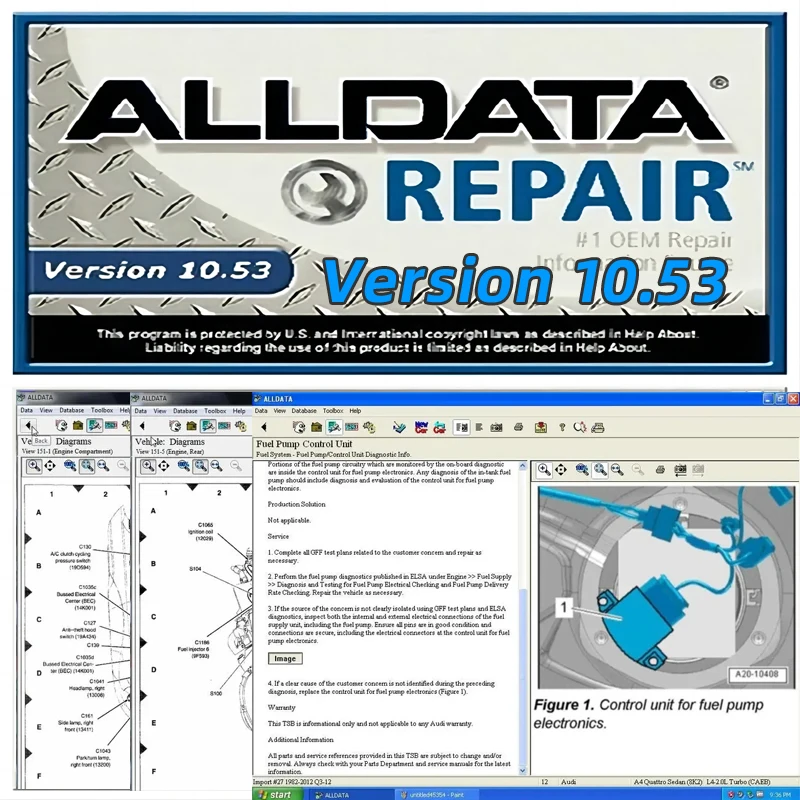 

2024 Hot Latest Alldata Auto Repair Software All Data 10.53 For Cars And Trucks In 640gb HDD Alldata Repair 10.53 version