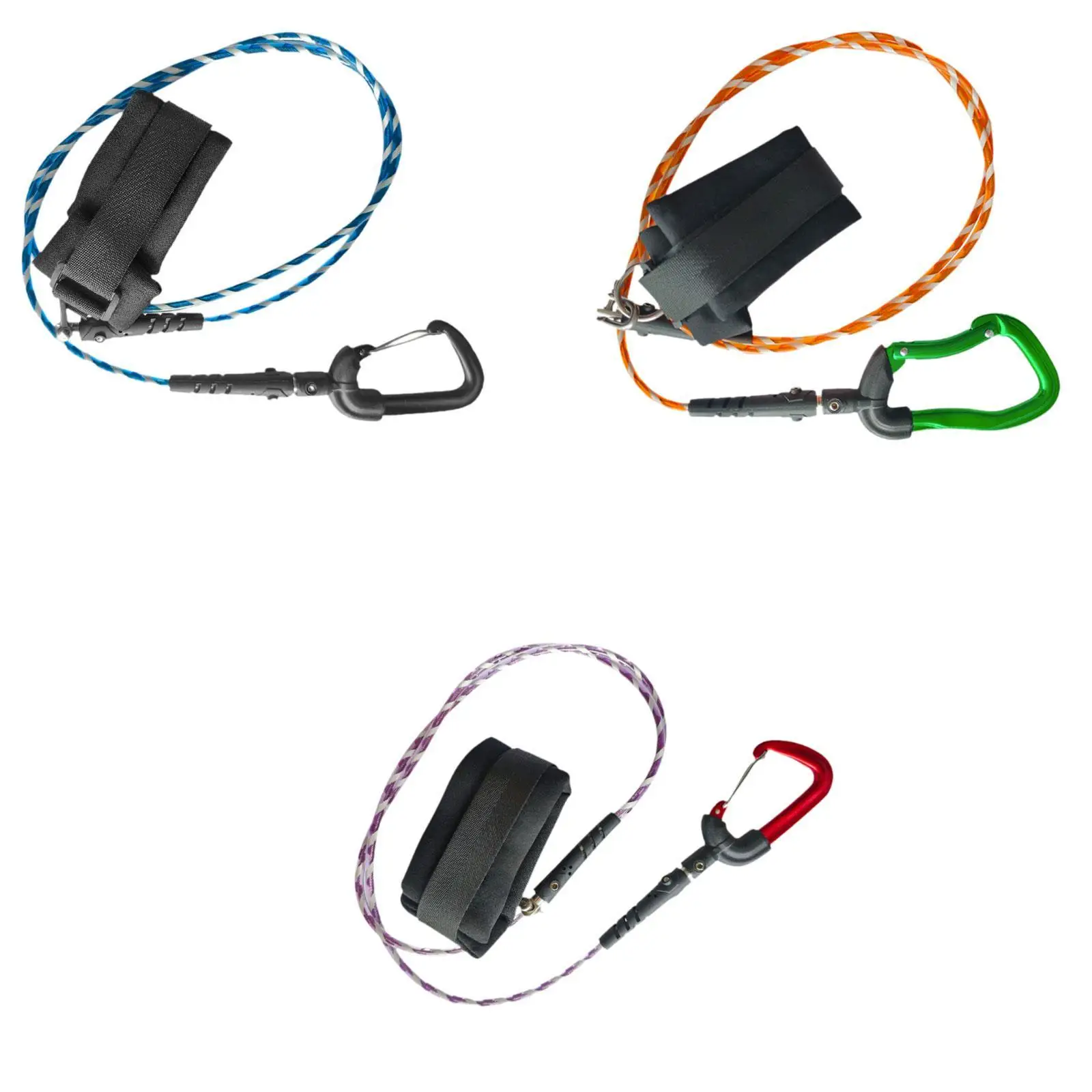 

Freediving Lanyard Leash Security Leash with Carabiner Hook Security Rope Scuba Diving Rope for Freediving Scuba Snorkeling