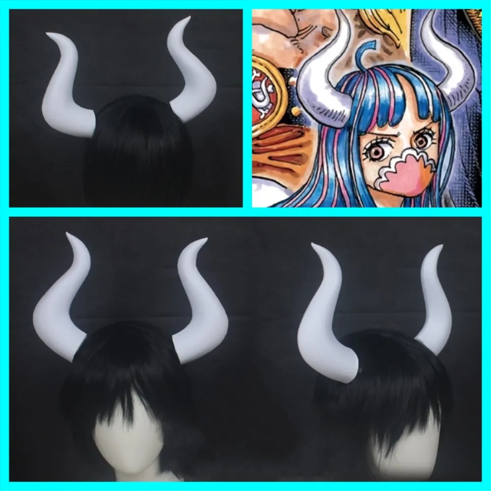 JP Anime Ulti Headwear Cospaly Props Anime White Horns