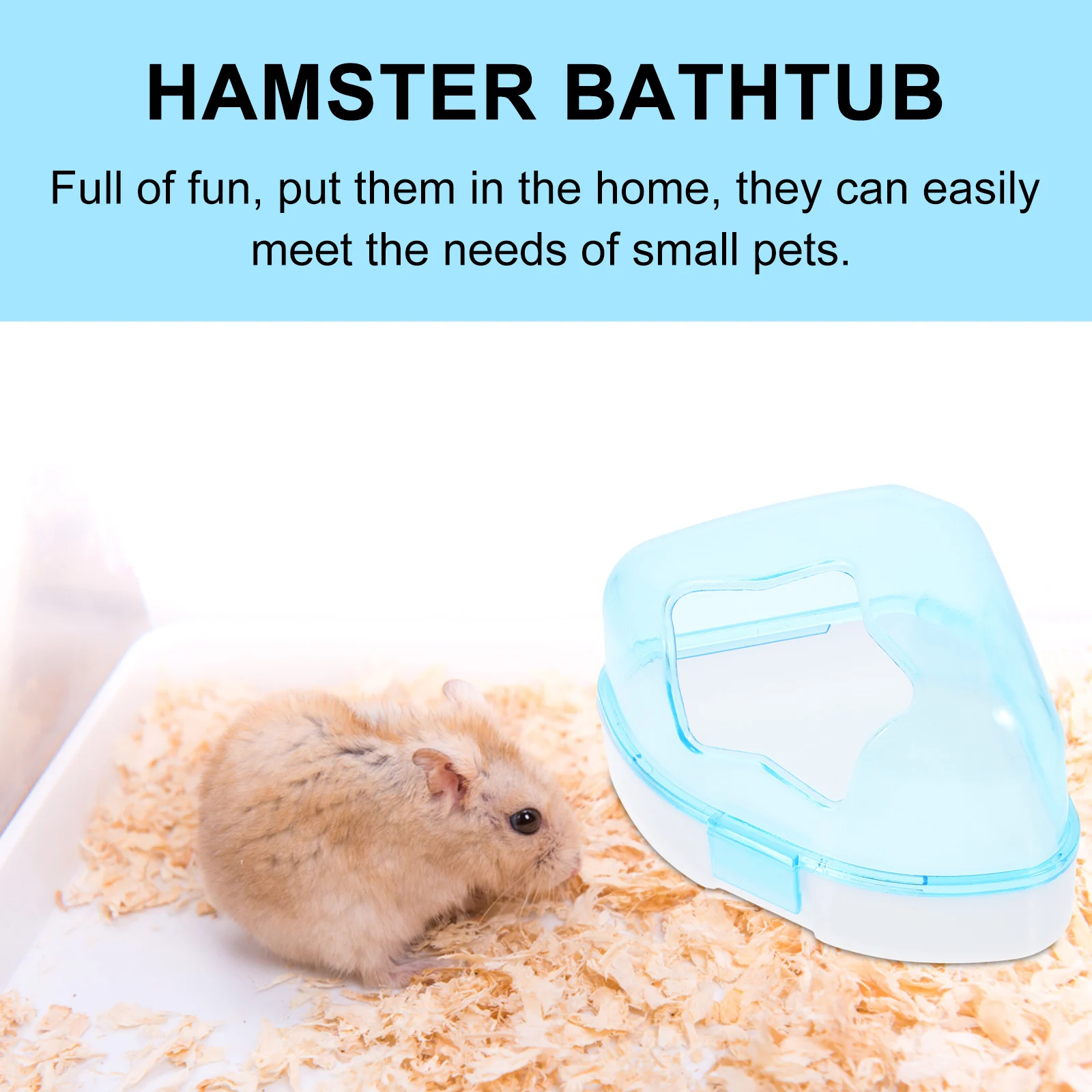 

Pet Tub Small Bath Basin Hamster Bathtub Guinea Pig Bath Basin Plastic Abs Container Easy Durable Pet Supply House