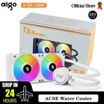 Aigo ACSE Water Cooling CPU Cooler 120 240 mm RGB Fan Liquid Heatsink Integrated Radiator LGA 2066/2011/1151/1155/AM3+/AM4 AMD