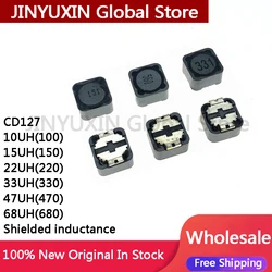 20Pcs CD127 10UH 100 15UH 150 22UH 220 33UH 330 47UH 470 68UH 680 Shielded inductance