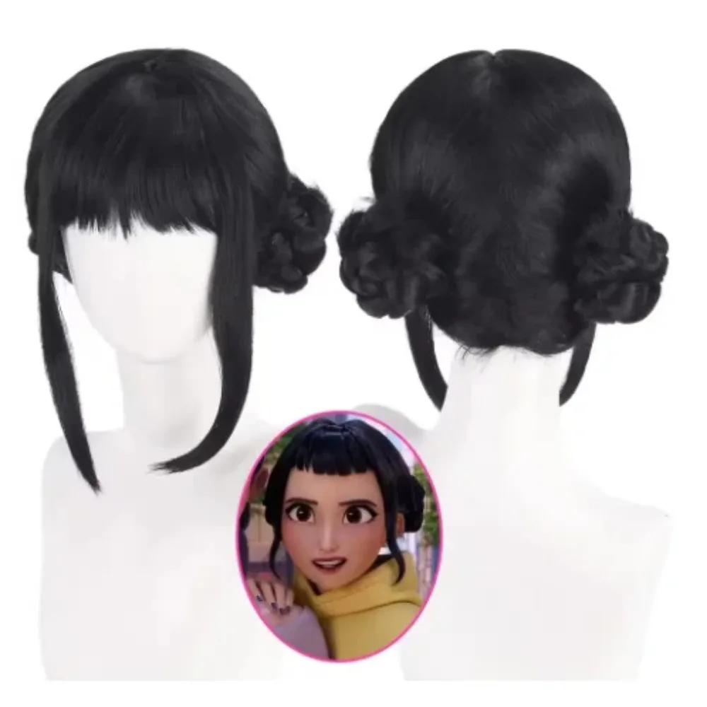 Costume Rumi Parrucche Cosplay Bambini Anime Mira Zoey Parrucche per costumi per donne Uomini Parrucca treccia viola Halloween Cosplay Prop