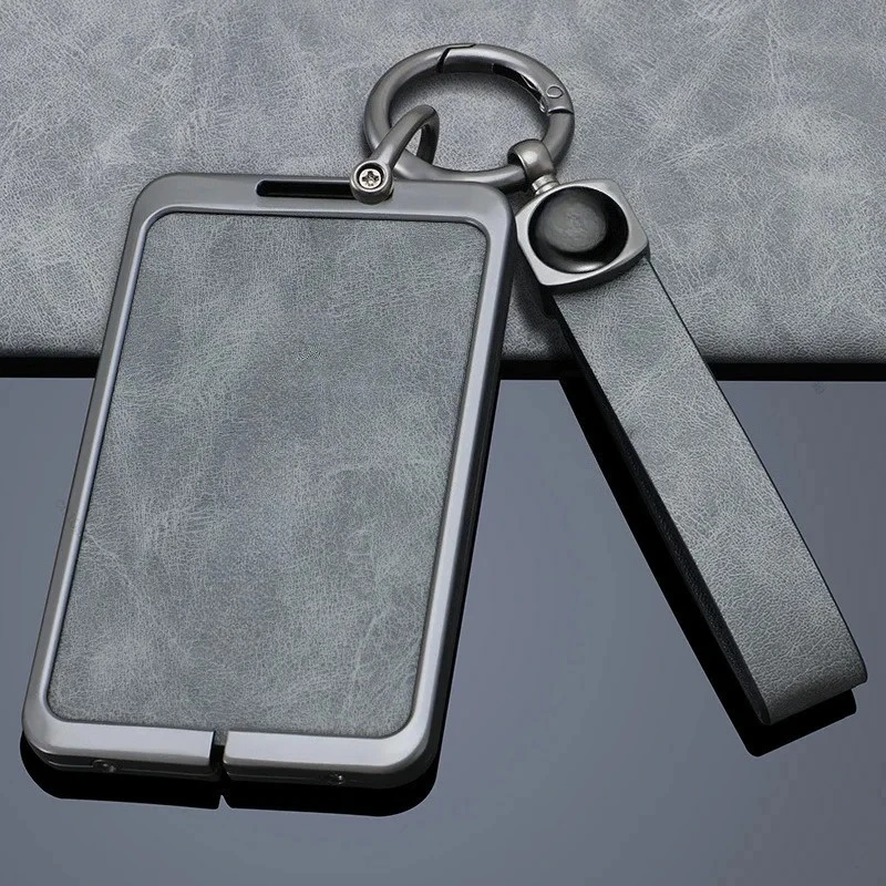 ل Leapmotor C10 C11 C16 سبائك الزنك الجلود سيارة NFC بطاقة مفتاح بعيد غطاء حامي حامل قذيفة اكسسوارات السيارات المفاتيح #5