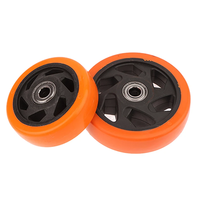 Hot Sale Orange+black PVC Caster Wheel Double Bearings High Load Capacity Wear Resistance Furniture Wheels Replacement