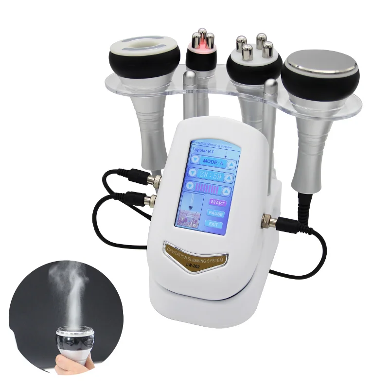 Machine Amincissante à Cavitation Ultrasonique Multi-Polaire, Outil RF 40K, Corps Mort, Anti-déformable, Raffermissement, Lifting de la Peau