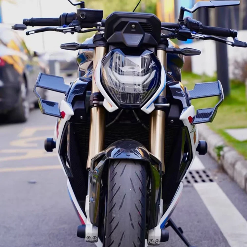 Pour BMW S1000R 2021 2022 2023 Kit de carénage aérodynamique latéral de moto avec aile fixe en ABS