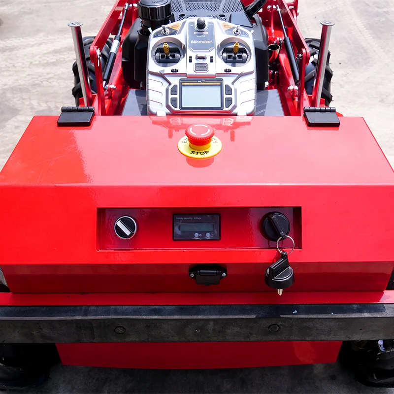 Customized Forestry Equipment Remote Control Mower Zero Turn Four-Stroke Crawler Walk Fast Lawn Mower for Garden