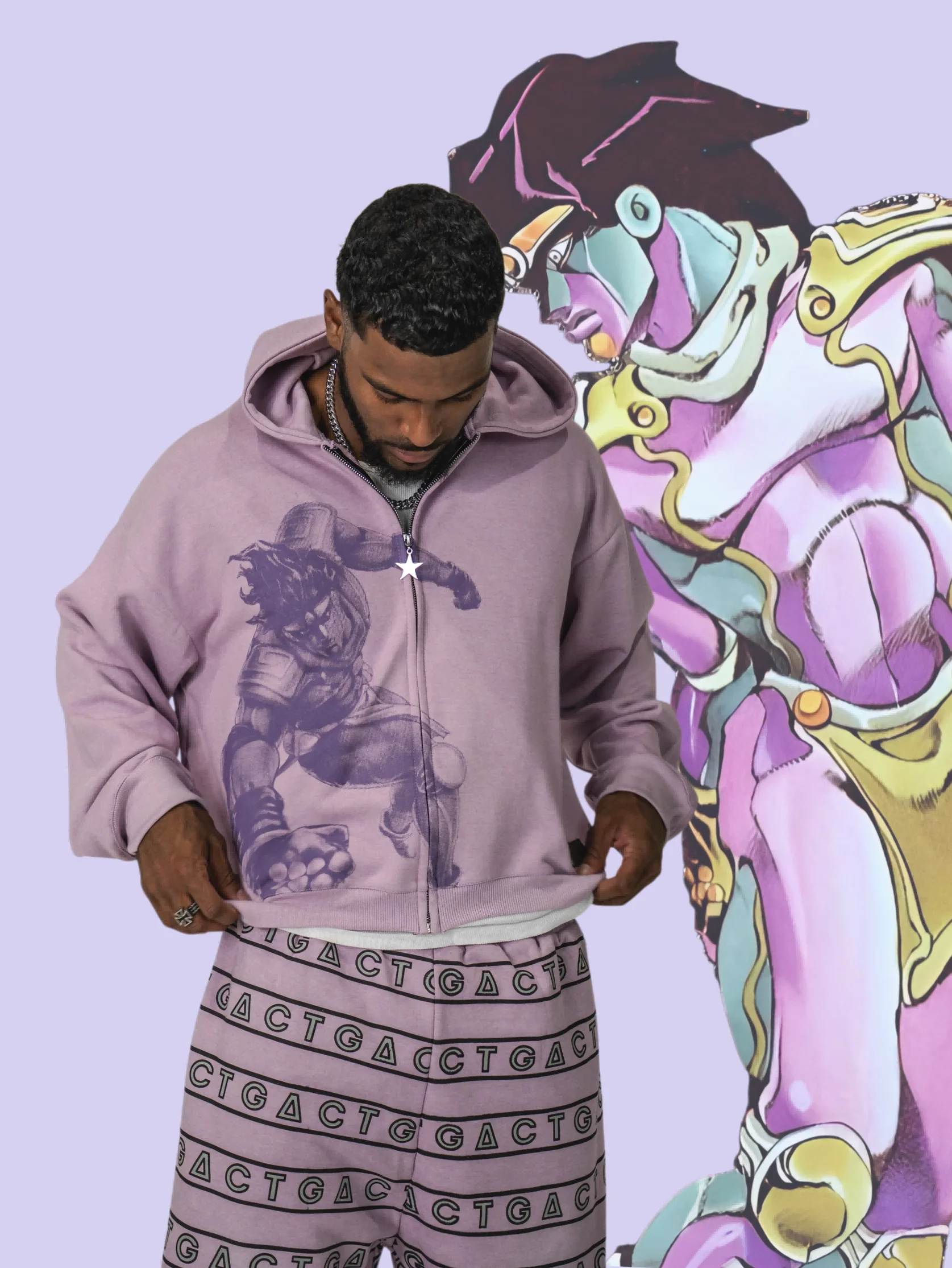 

Худи Harajuku Jojo Bizarre Adventure с металлической молнией, женская толстовка в стиле аниме, уличная одежда, пуловер, свитшот Y2K, мужская одежда в стиле аниме