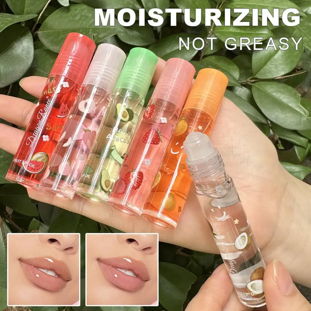 1PC Transparent Lip Gloss Clear Oil New Lip Glaze Velvet Balm Moisturizing Lip Cute Air Sexy Plumper Matte Fruit Liquid Y1M0