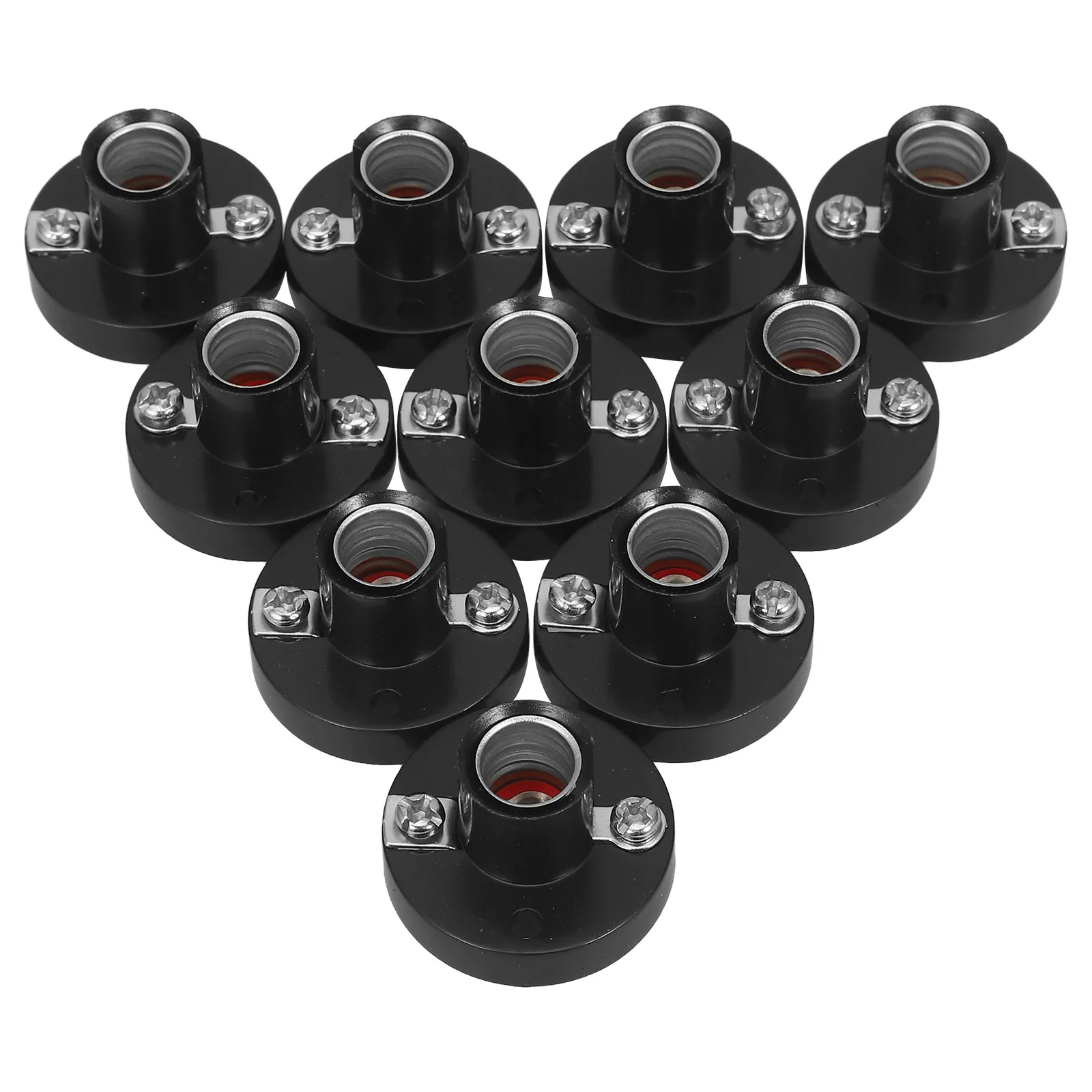

10 Pcs Lamp Head Experiment Equipment Socket Light Plastic Adapter Bulbs Lamps Base