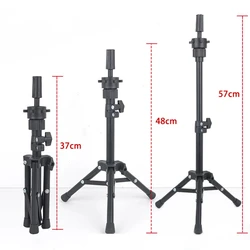 Trépied en toile de 57cm de long, support de tête, mannequin d'entraînement, porte-perruque, réglable, matière plastique, accessoires pour cheveux, outils