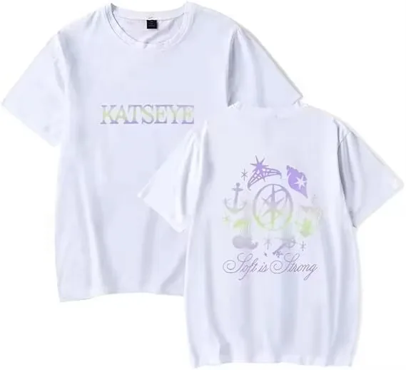 2026 new Aesthetic Symbol Collage Graphic T-shirt Women Loose Fit Short Sleeve Retro Tops