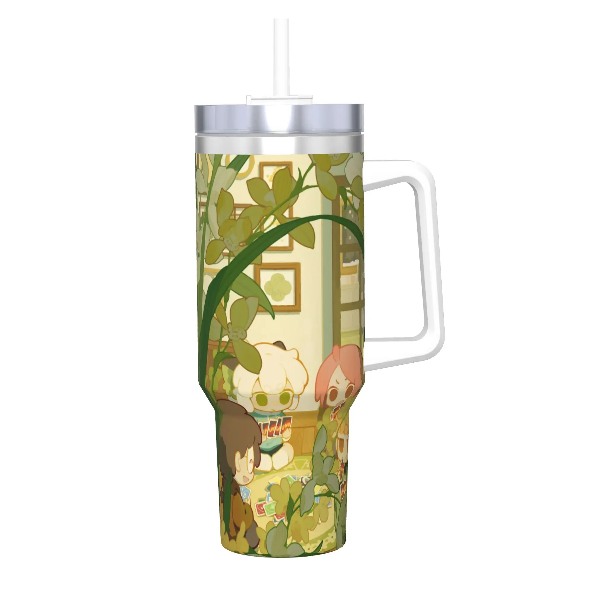 Stainless Steel Tumbler Kawaii Anime LUOXIAOHEIs Thermal Cups  Heat Preservation Cold Drink Car Mugs Driving Water Bottle