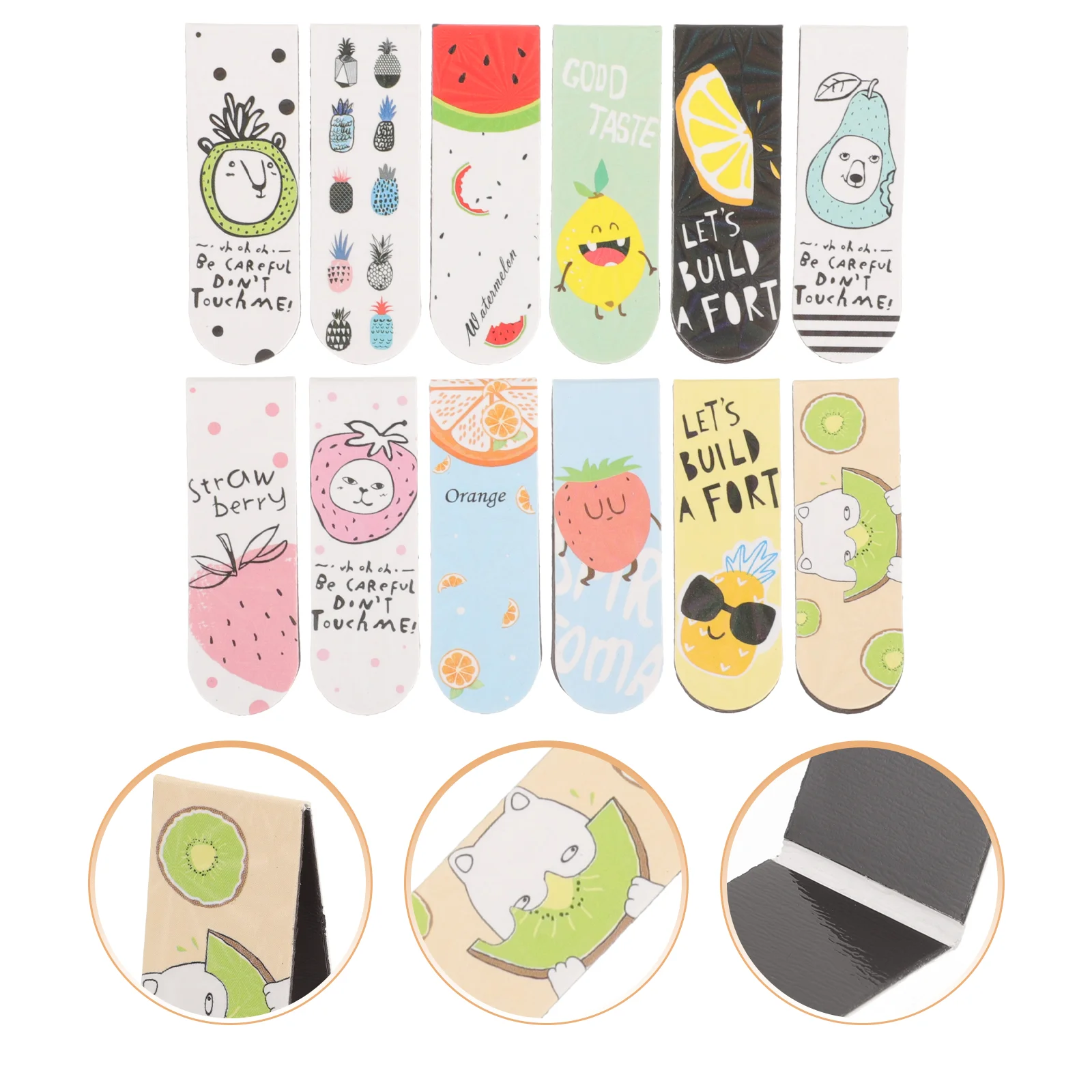 12 Pcs Book Page Marker Bookmark Magnetic Delicate Sensory Bookmarks Markers Student Use