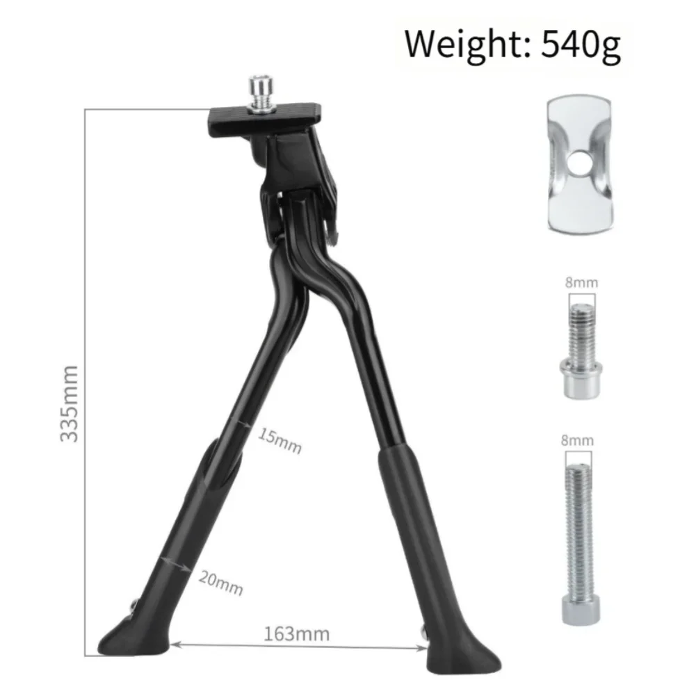 

Adjustable Aluminum Alloy Dual Leg Kickstand For 20 28 Inch Folding Road Bike Parking Stand Bicycle Components Spare Parts