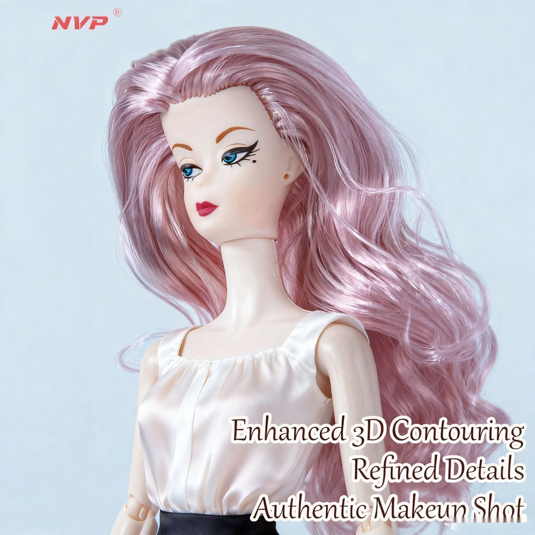 Sammelfigur im Maßstab 1:6, 12-Gelenk-BJD/MJD, realistisches wechselbares Make-up, exquisit (keine Kleidung)