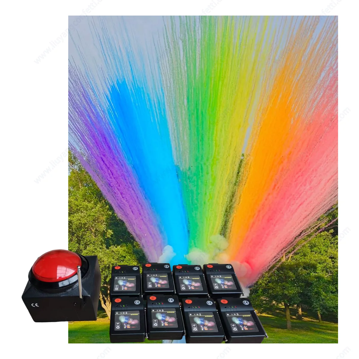 

Gender Reveal Color Smoke Red Button Game Boy Girl Party Baby Shower Supplies Decoration Decor Wedding Event Blue Pink