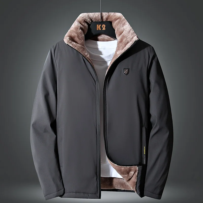 Men 2024 Winter Windproof Warm Thick Fleece Jacket Men Fashion Casual Coat Men Autumn Brand Outwear Outdoor Classic Jacket Men