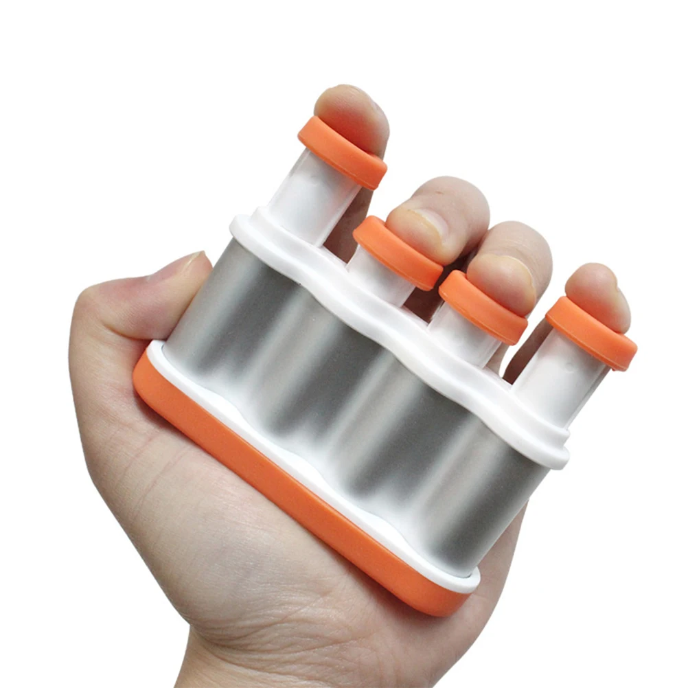 

Portable Finger Exerciser Orange Strengthener Trainer for Musicians Guitarists Flexibility Dexterity Hand Mobility